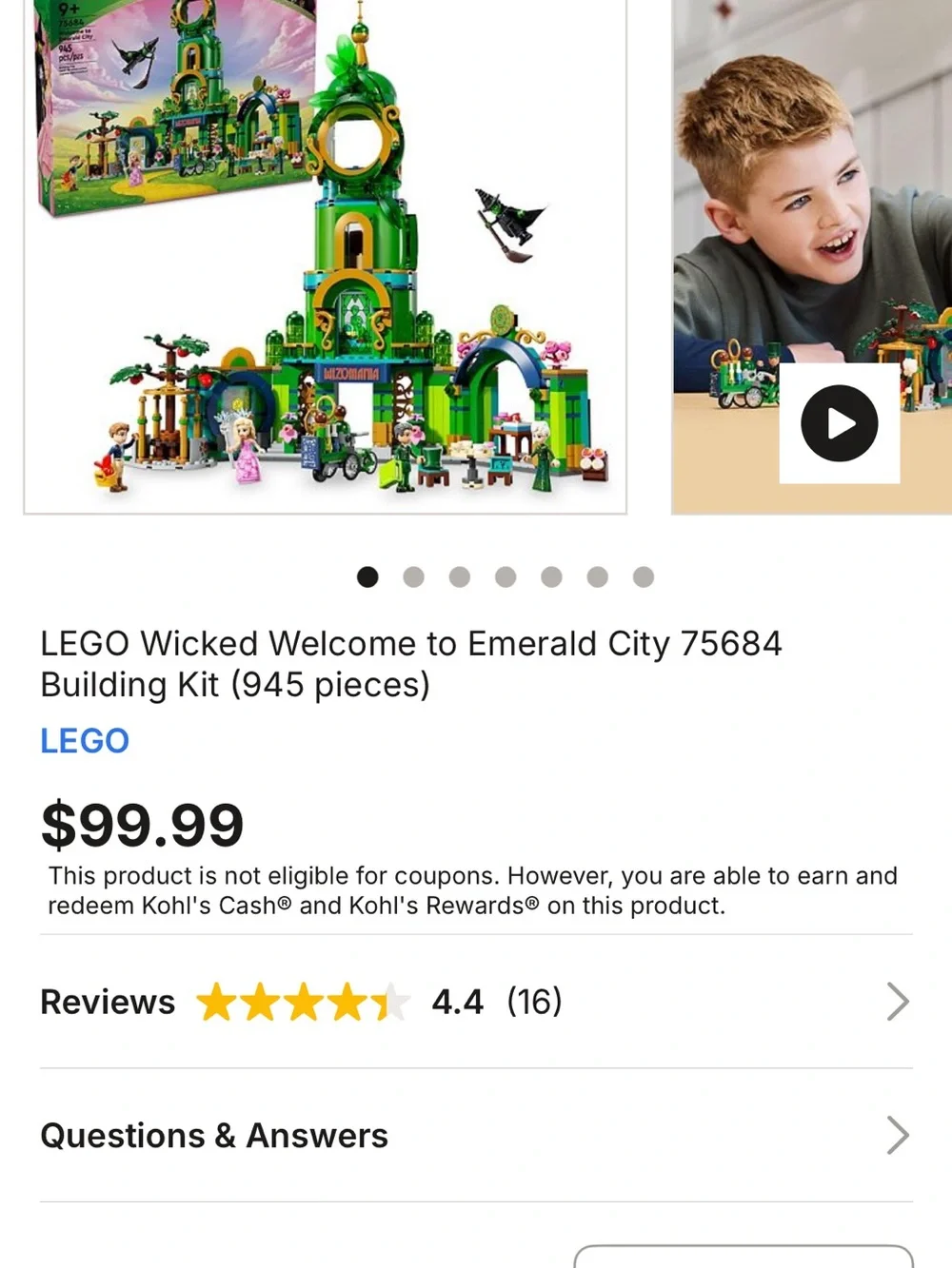 LEGO Wicked Welcome to Emerald City Playset - Green, Pink